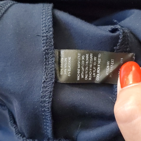 Betabrand Wideleg Navy Pants - Picture 5 of 5